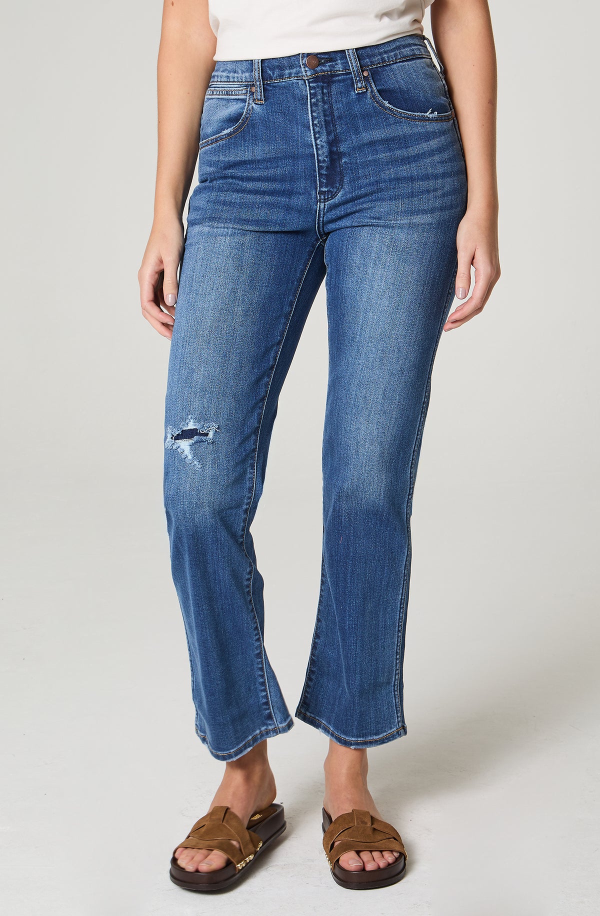 Jeans Mujer Tiro Alto Wild West Straight Fit