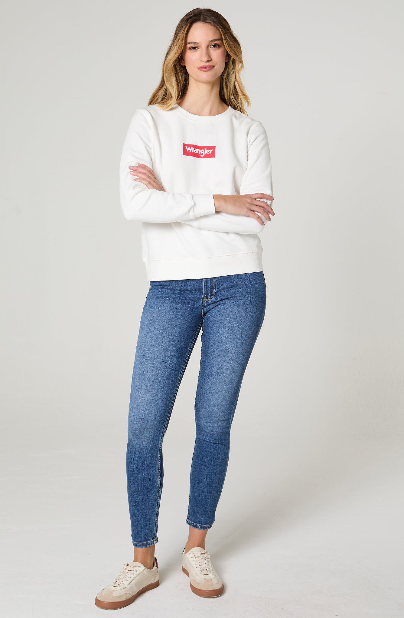 Polerón Logo Crew Off White