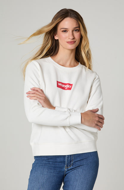 Polerón Logo Crew Off White