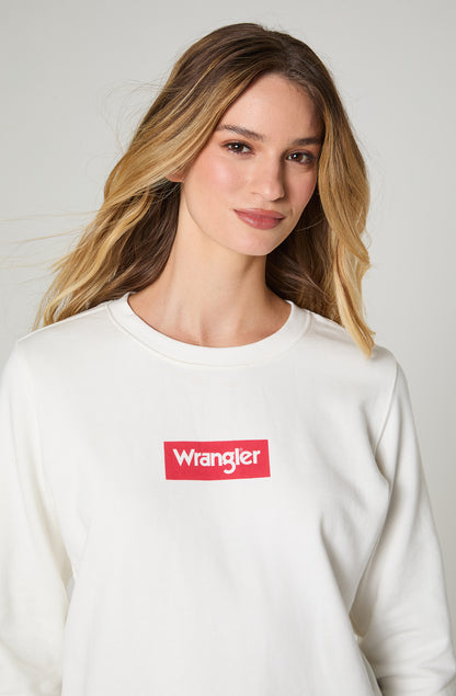 Polerón Logo Crew Off White