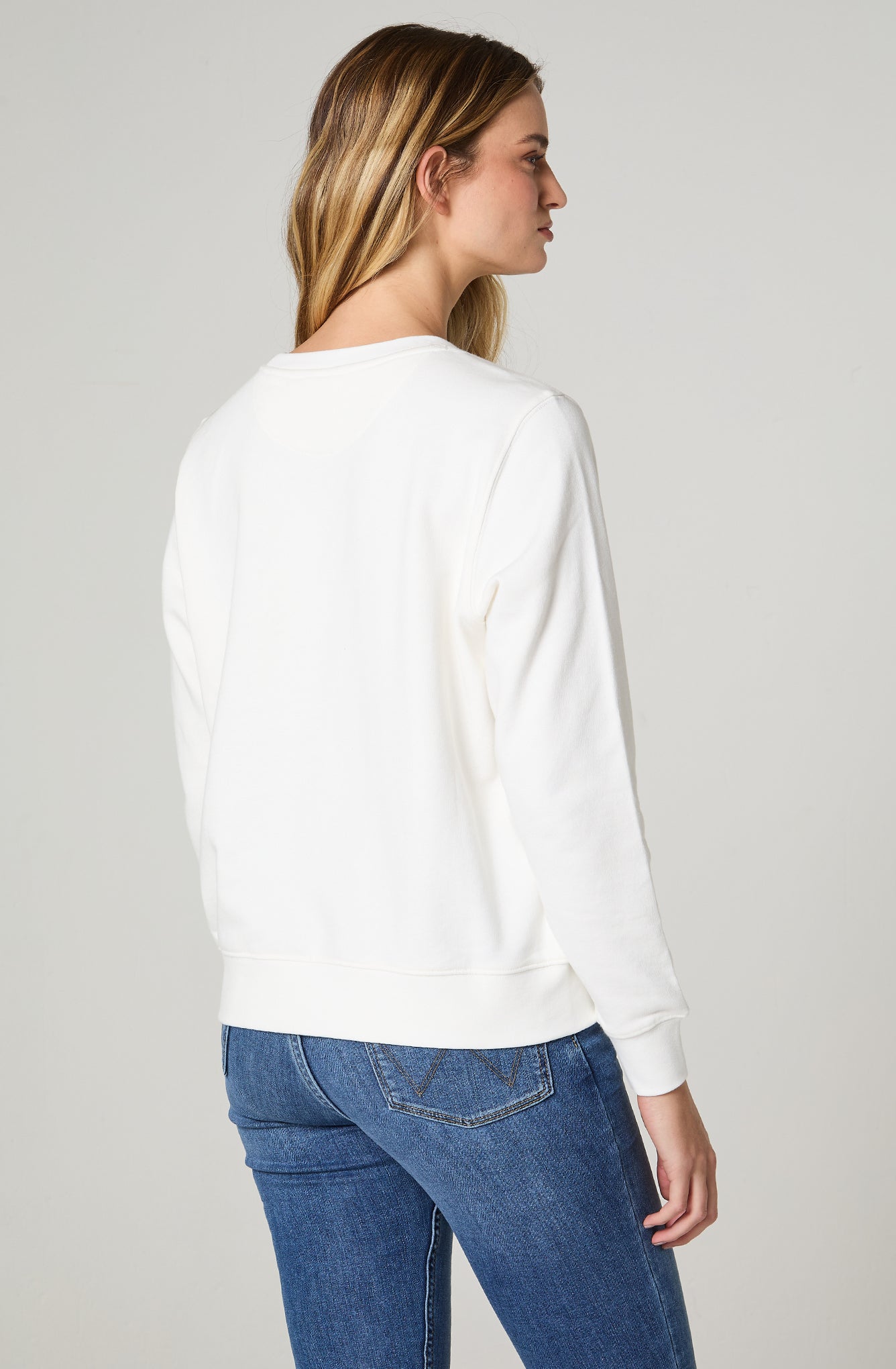 Polerón Logo Crew Off White