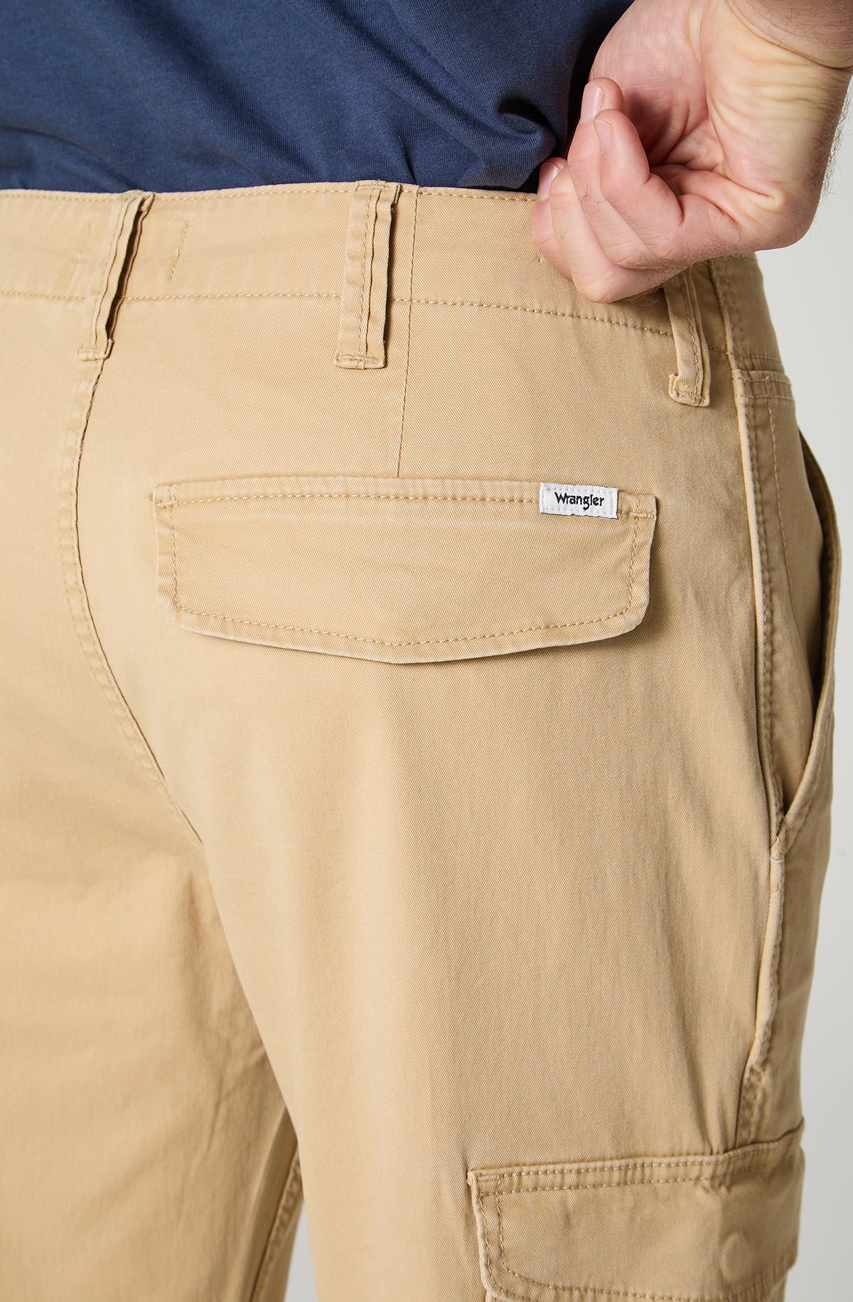 Pantalón Hombre Cargo Regular Fit 100% Cotton Beige