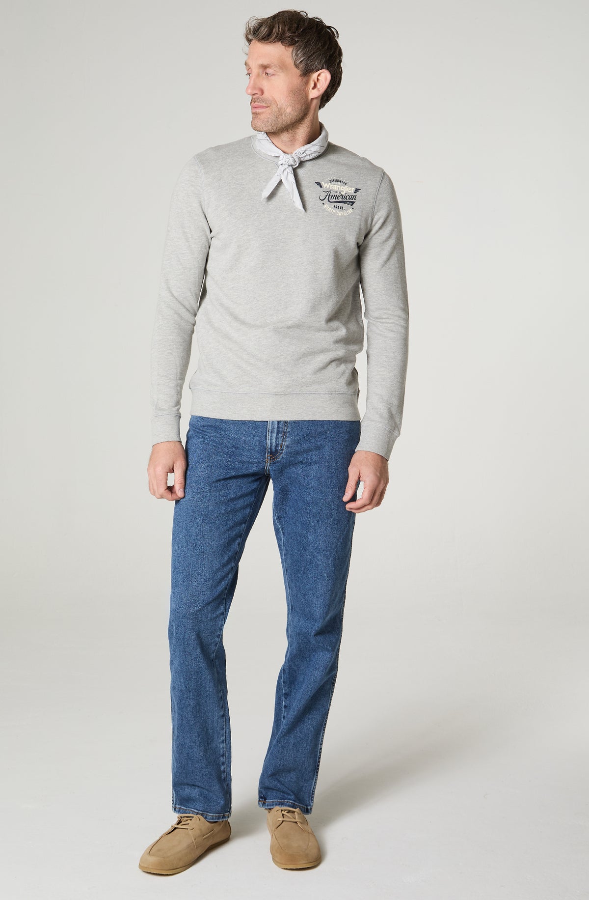 Polerón Crew Sweat Mid Grey Melange