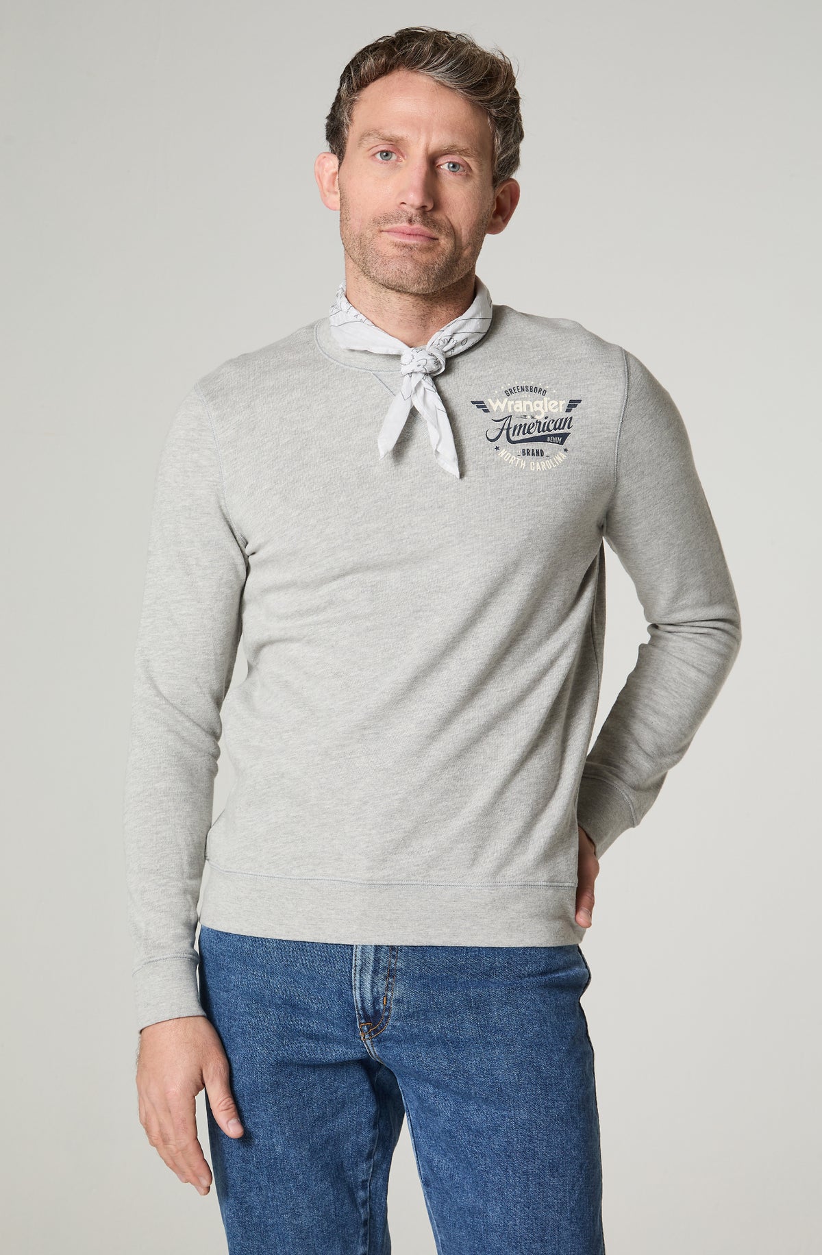 Polerón Crew Sweat Mid Grey Melange