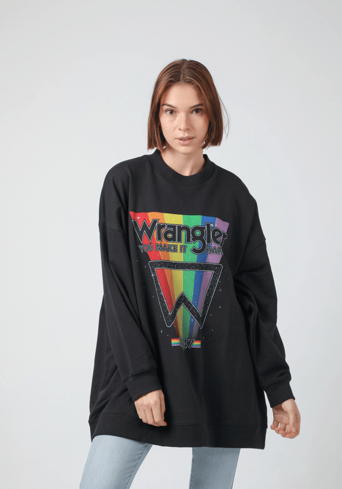 Polerón Oversized Sweat Black