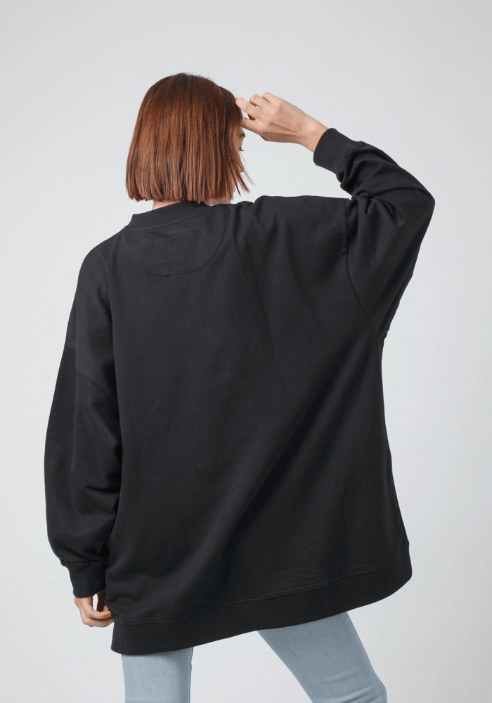 Polerón Oversized Sweat Black
