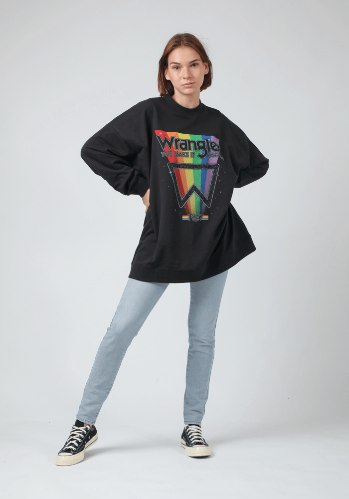 Polerón Oversized Sweat Black