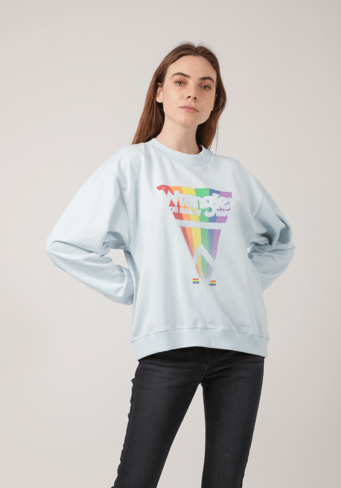 Polerón Retro Sweat Light Blue
