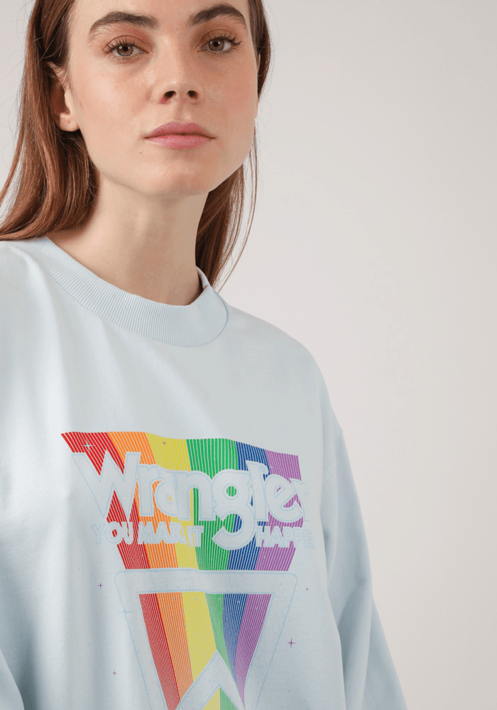 Polerón Retro Sweat Light Blue