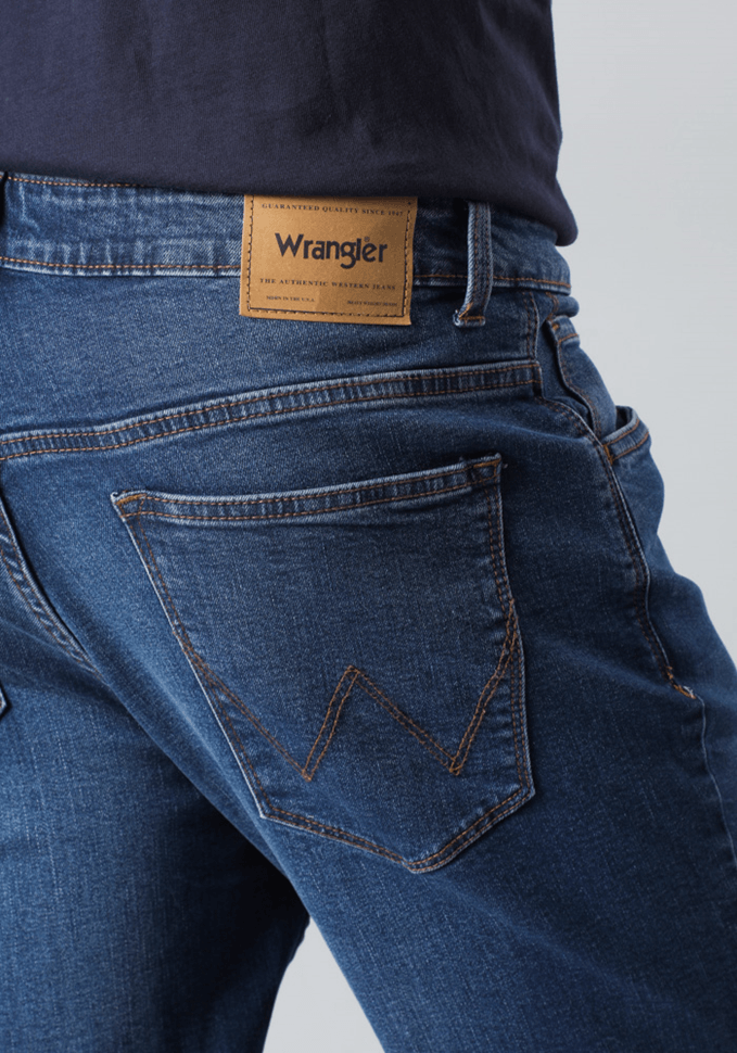 Jeans Hombre Slim Straight Fit Mid