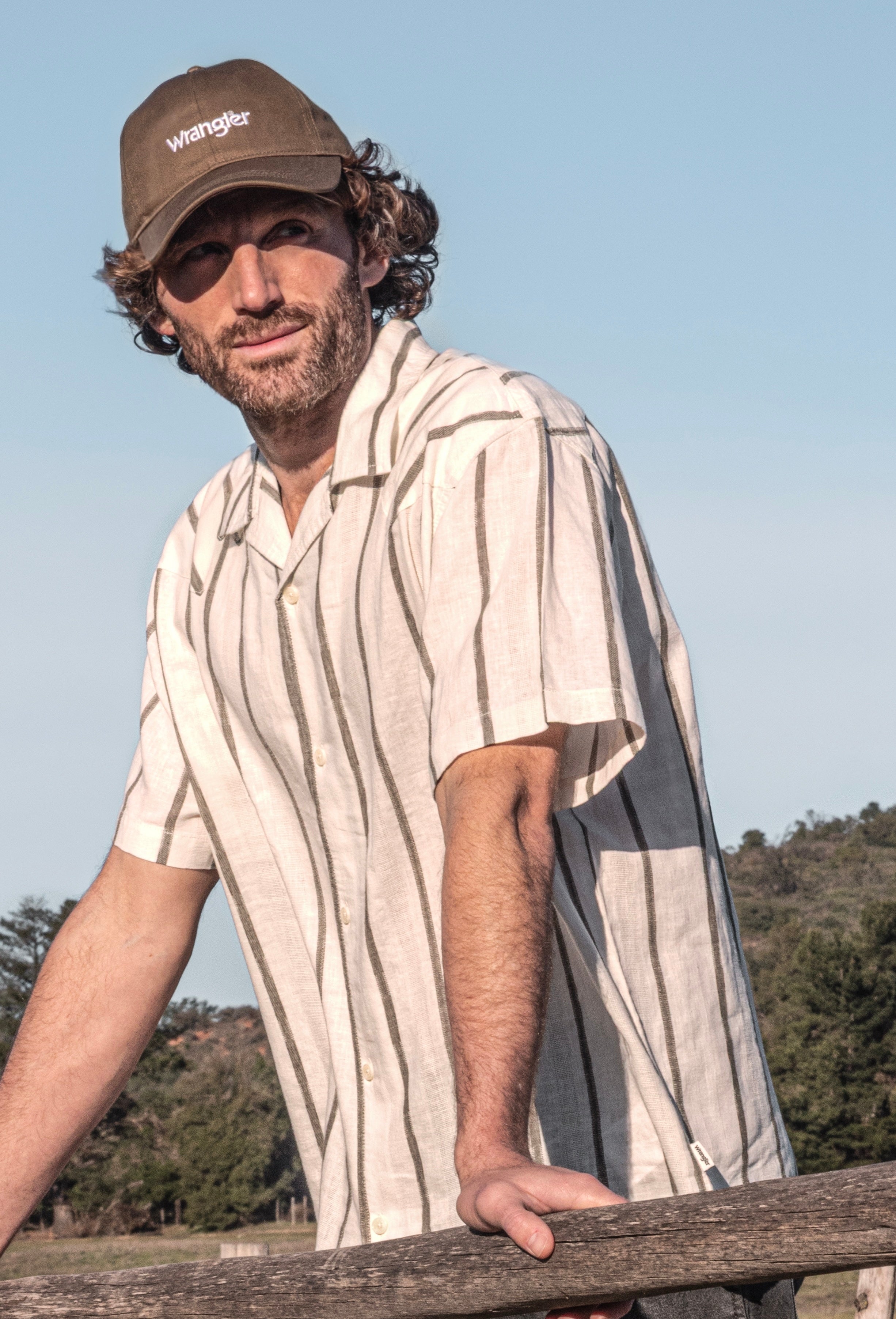 Camisa Hombre Stripes White