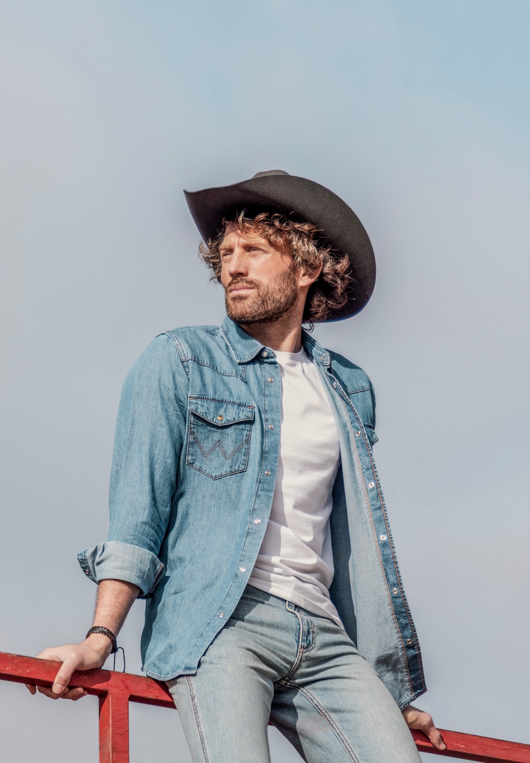 Camisa Hombre Denim Ml Mid