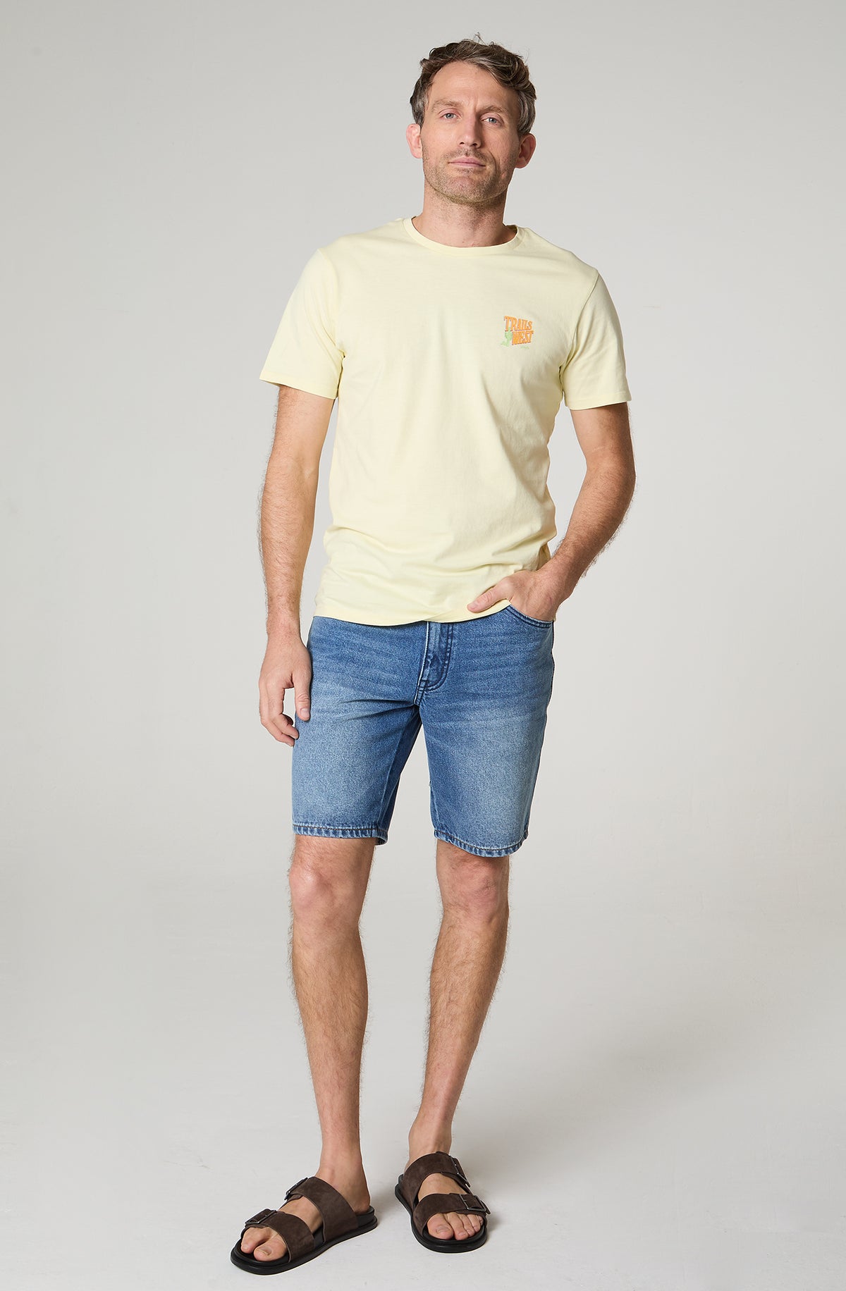 Short Hombre Texas Regular Fit Azul Medio