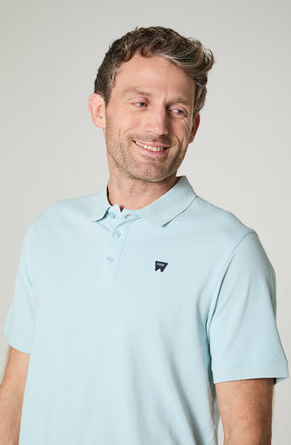 Polera Hombre Pique Regular Fit  Celeste
