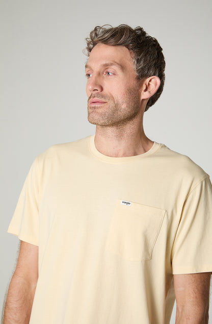 Polera Hombre 1 Pocket Regular Fit  Amarillo