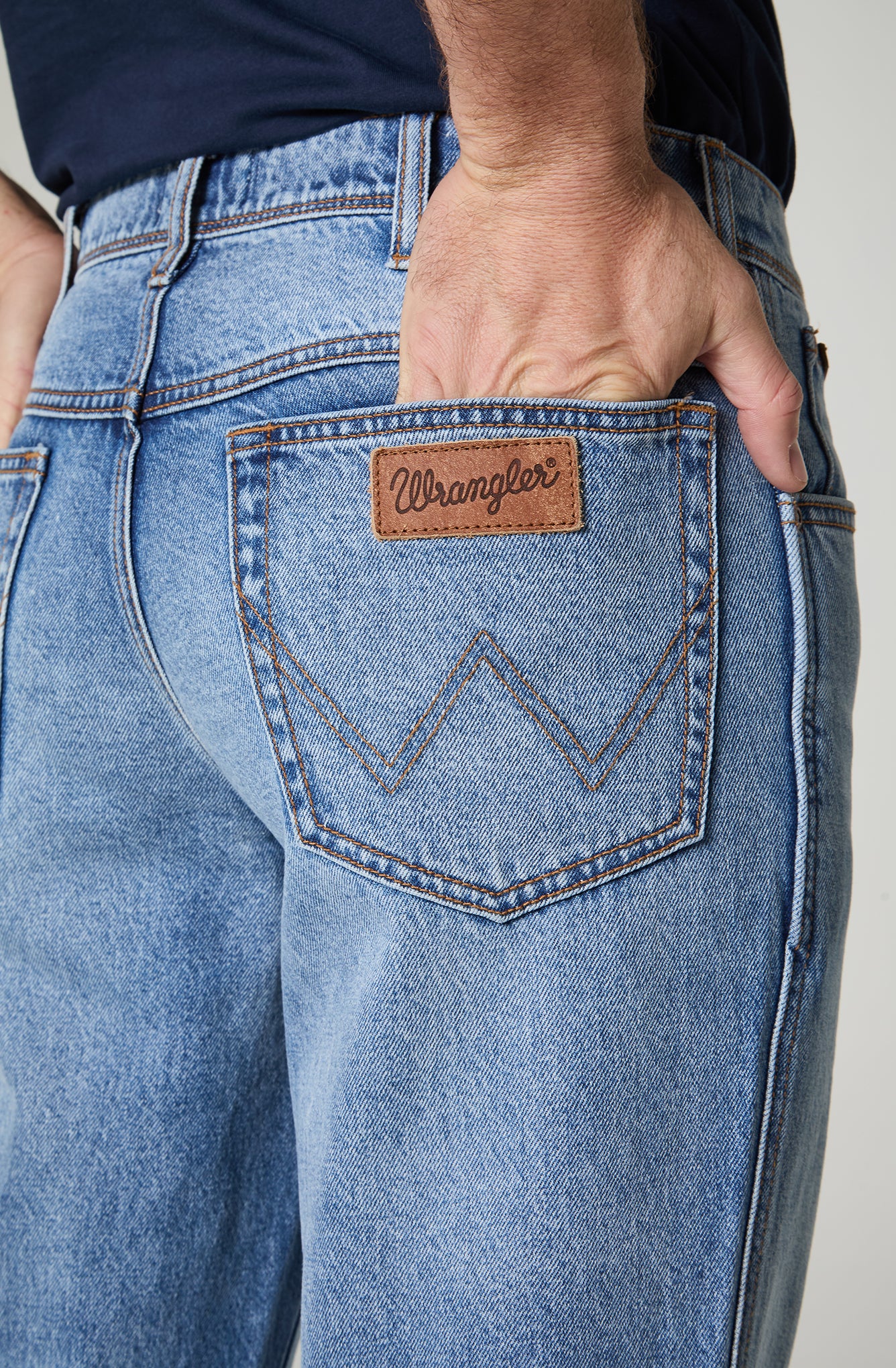 Jeans Hombre Texas Authentic Straight 100% Cotton Azul Medio