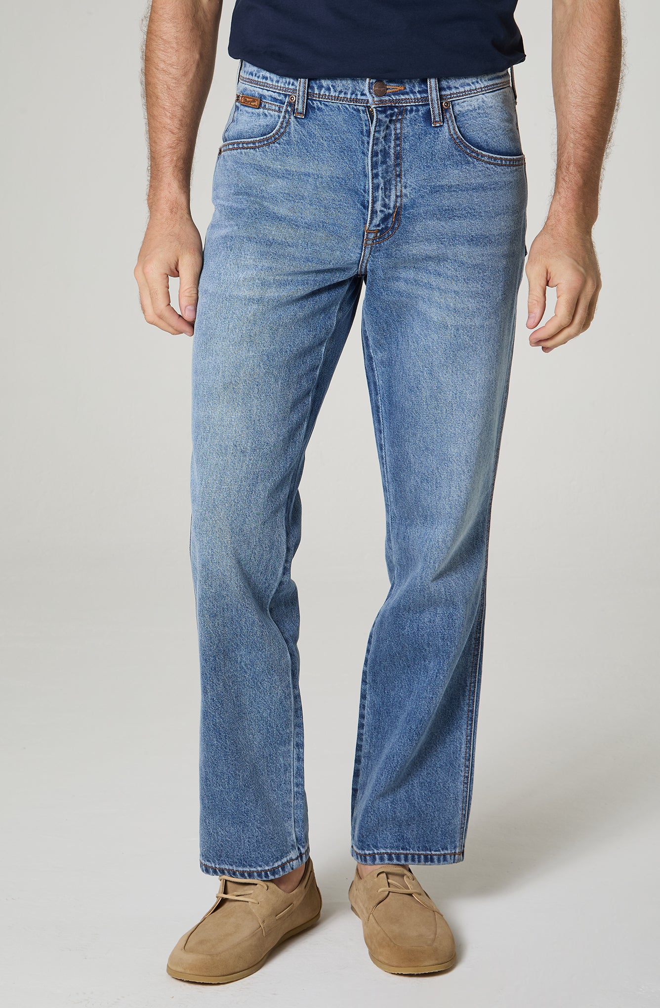 Jeans Hombre Texas Authentic Straight 100% Cotton Azul Medio