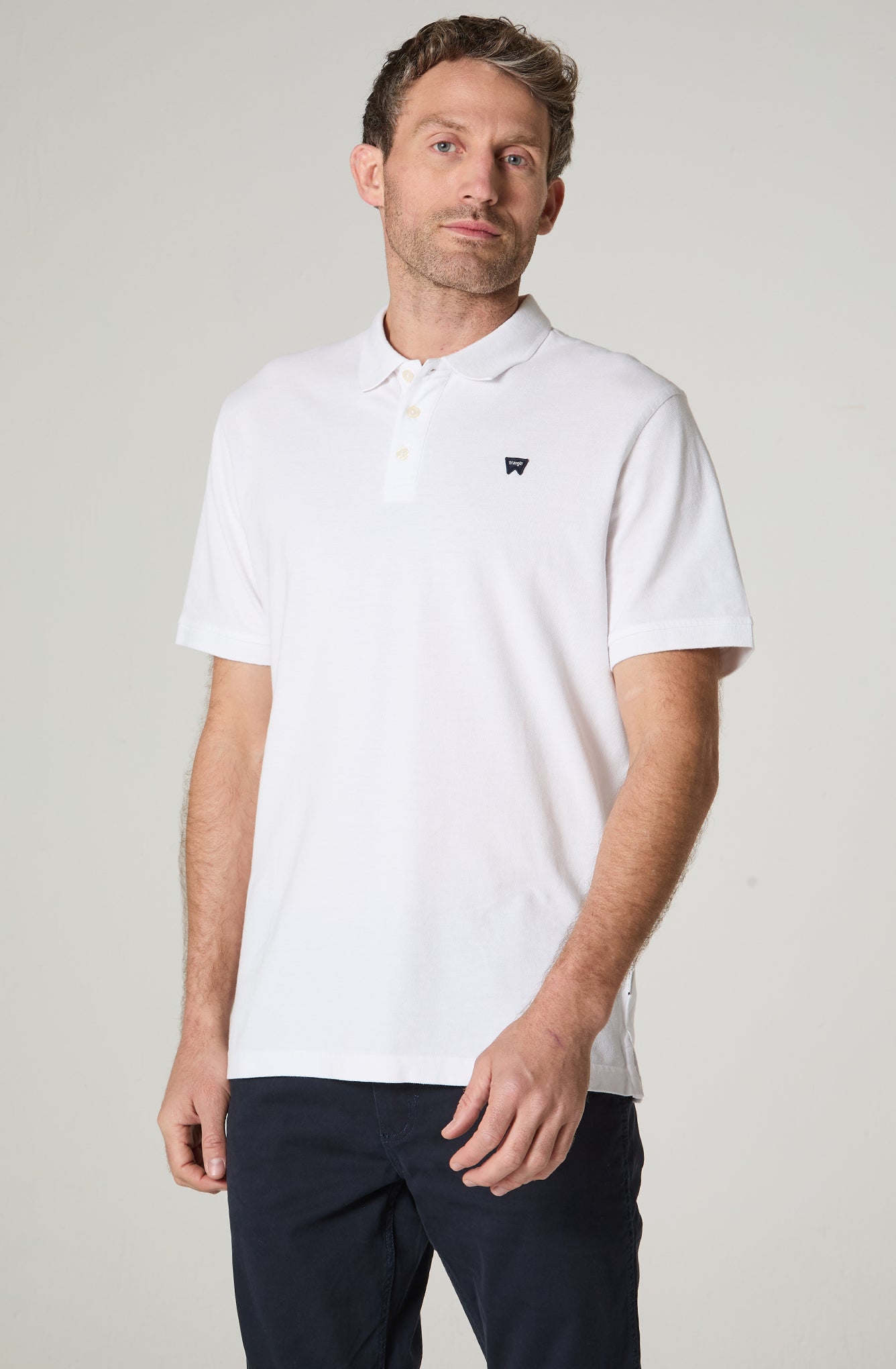 Polera Hombre Pique Regular Fit Blanco