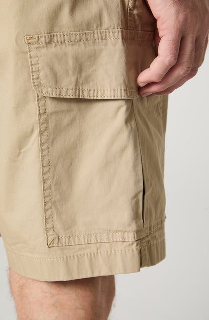 Short Hombre Cargo Regular Straight 100% Cotton Beige