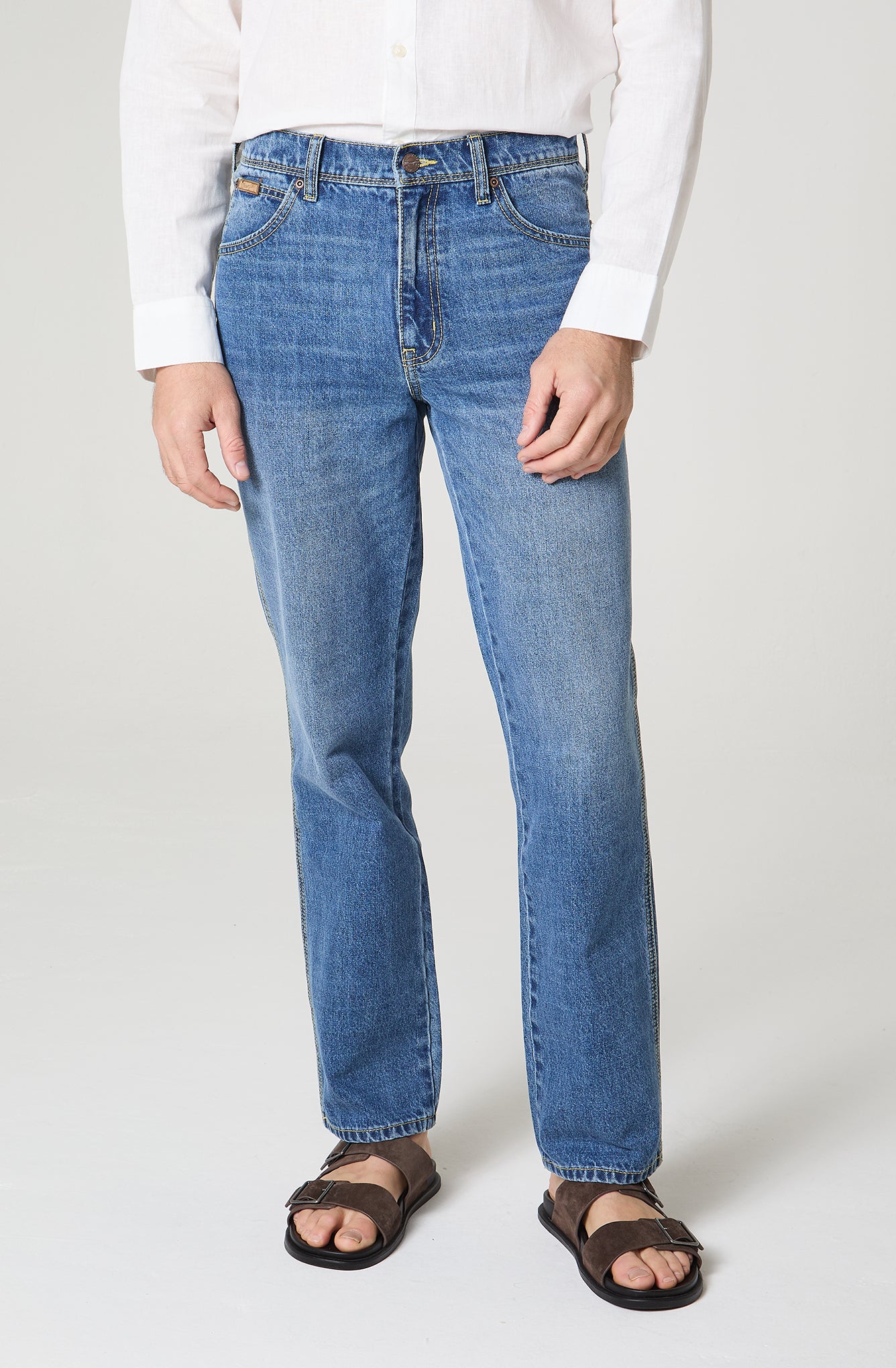 Jeans Hombre Texas Authentic Straight Azul Medio