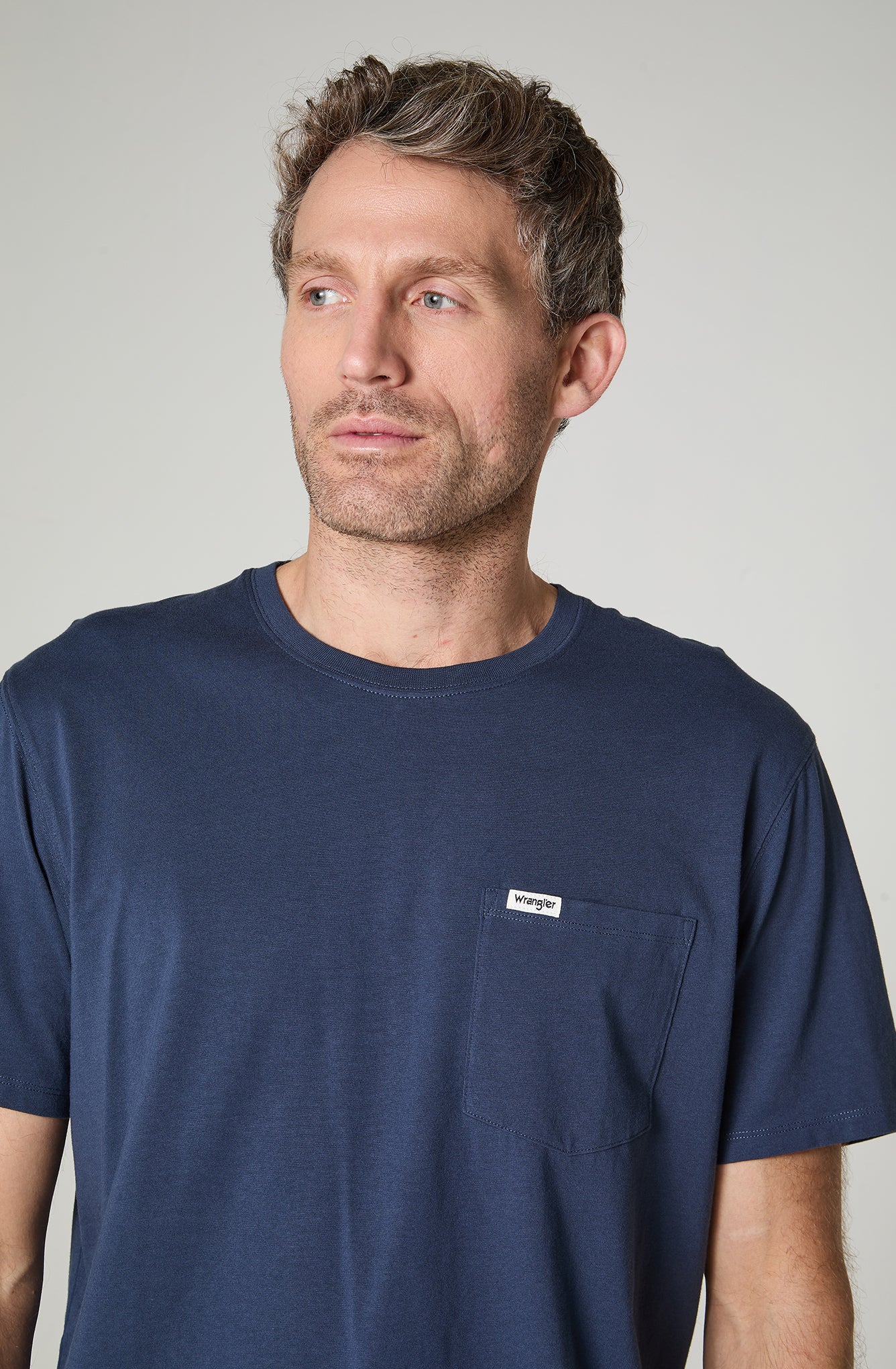 Polera Hombre 1 Pocket Regular Fit Azul