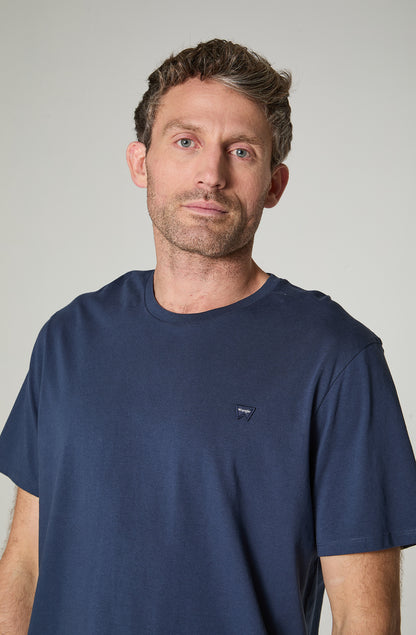 Polera Hombre Patch  Regular Fit Azul