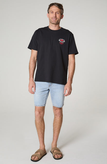 Polera Negra Manga Corta