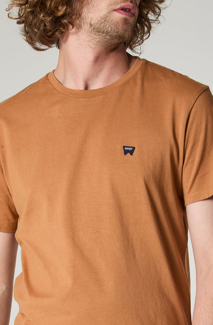 Polera Hombre Patch Regular Fit Café Claro