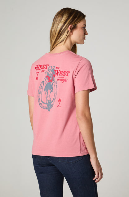 Polera Mujer Patch Regular Fit Rosado