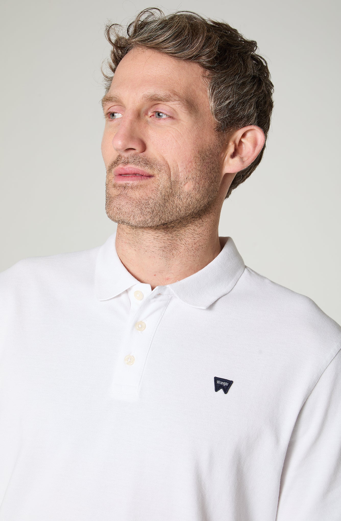Polera Hombre Pique Regular Fit Blanco