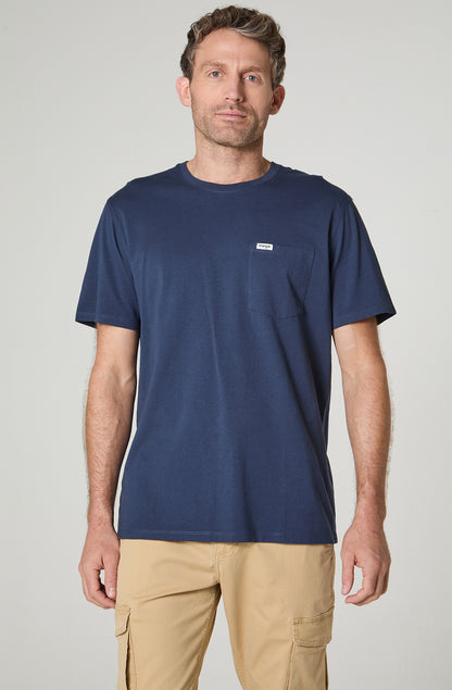 Polera Hombre 1 Pocket Regular Fit Azul