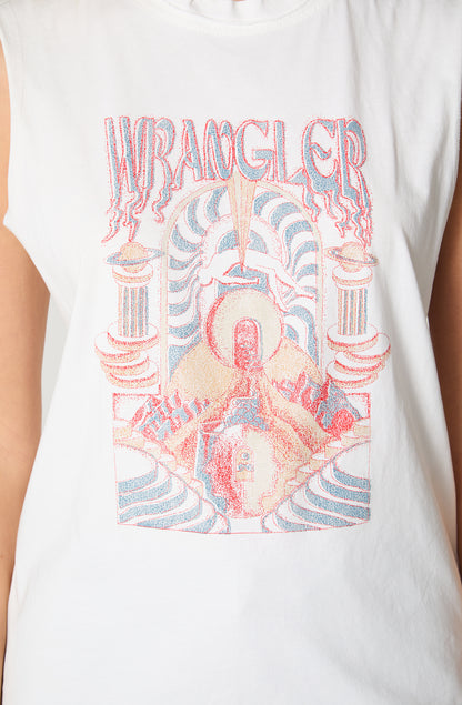 Polera Mujer Patch Regular Fit Blanco