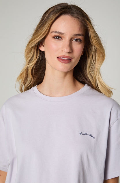 Polera Mujer Patch Regular Fit Violeta