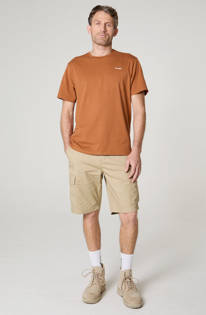 Short Hombre Cargo Regular Straight 100% Cotton Beige