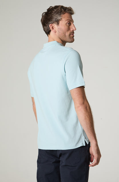Polera Hombre Pique Regular Fit  Celeste