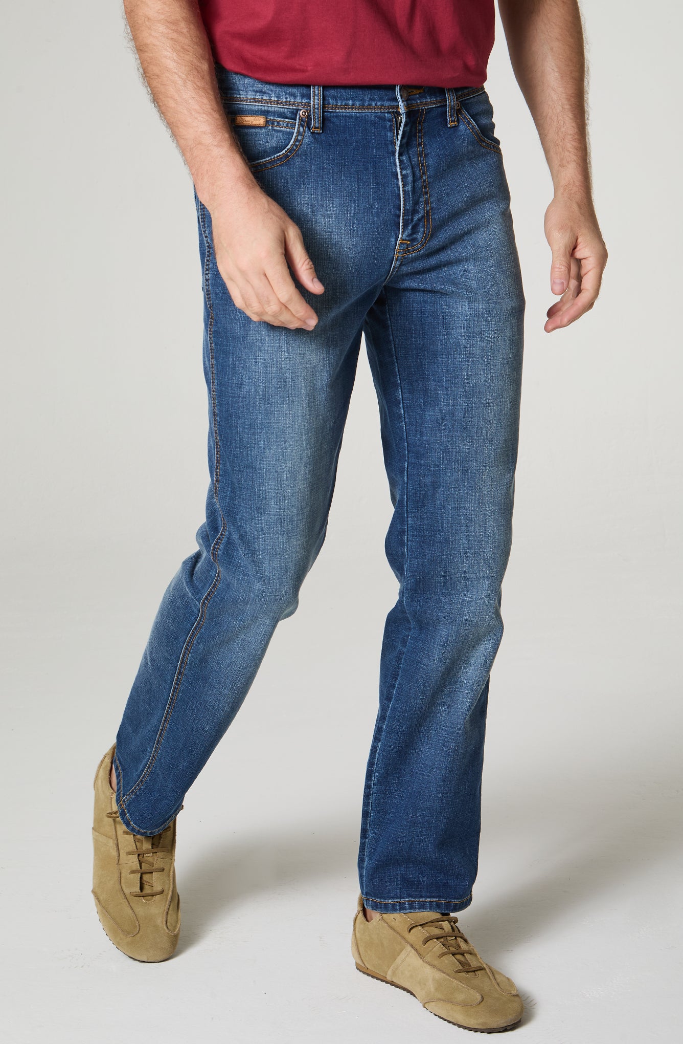 Jeans Hombre Texas Authentic Straight Azul Medio