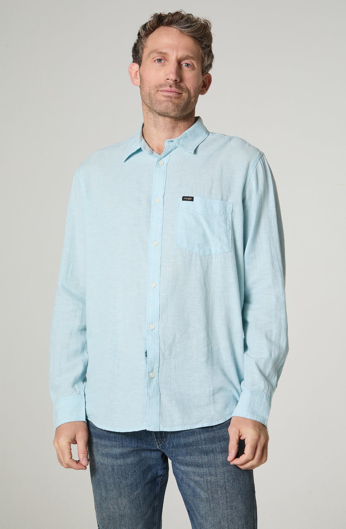 Jeans Hombre Fierce Flare Regular Fit Celeste