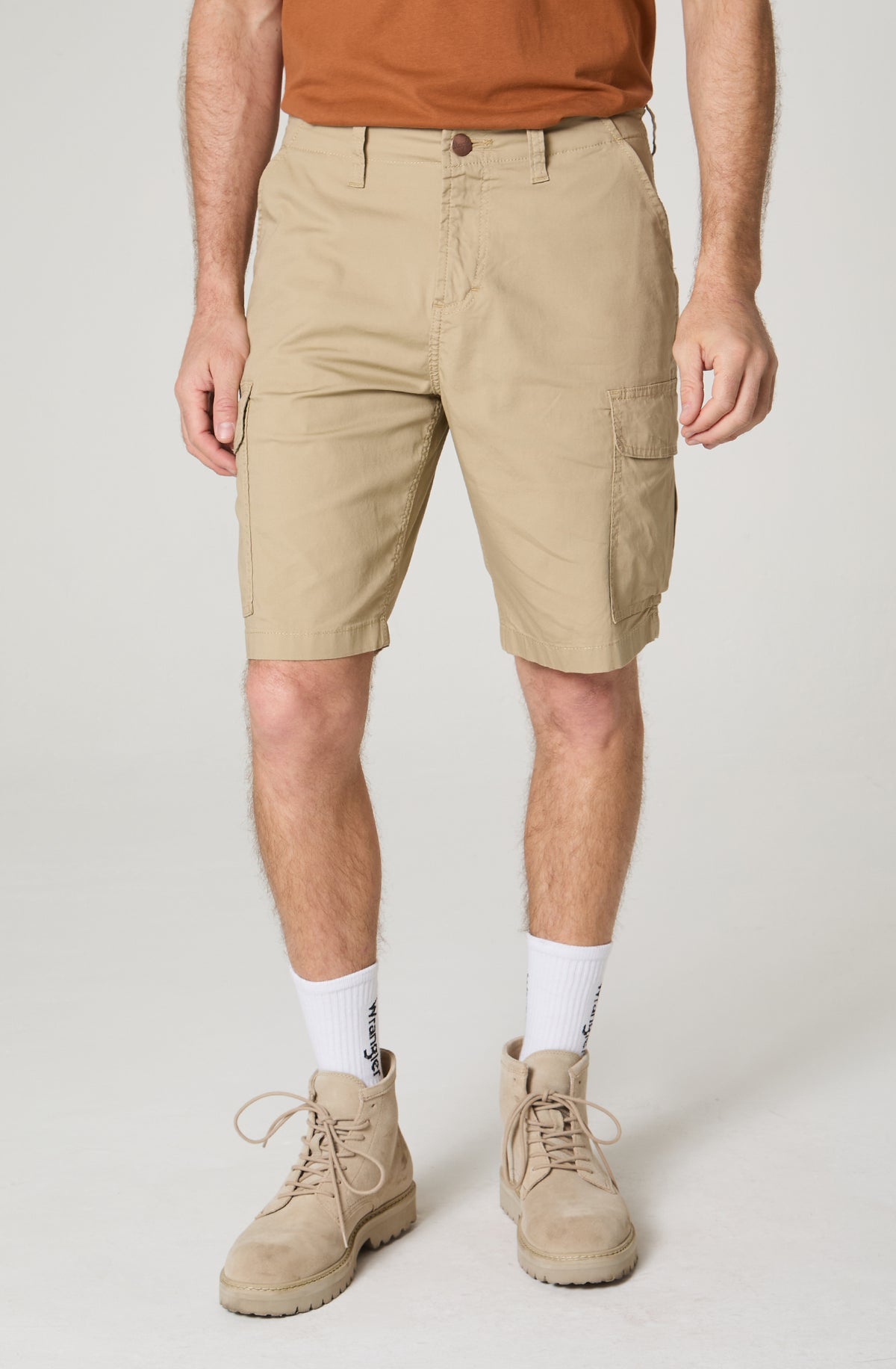 Short Hombre Cargo Regular Straight 100% Cotton Beige