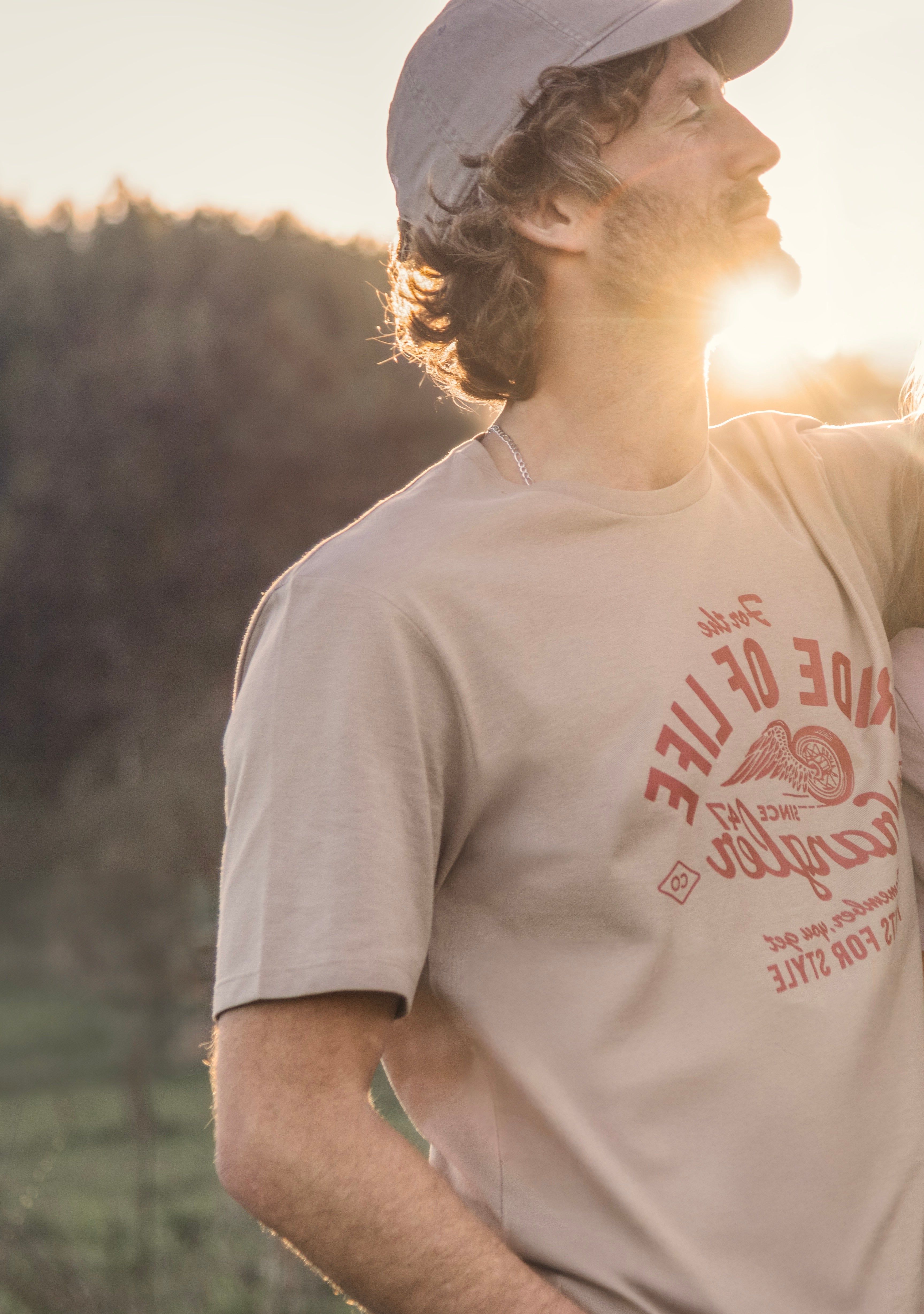 Polera Hombre Wrangler Jeans Beige