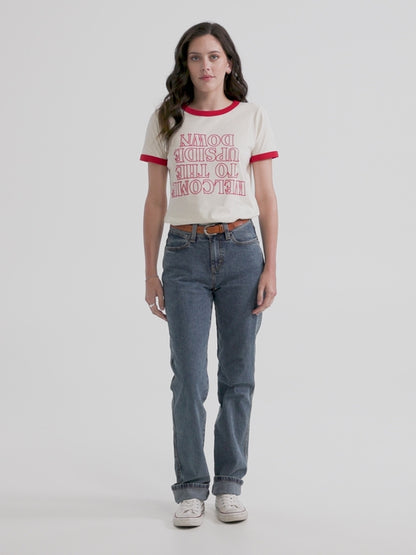 Wrangler x Stranger Things Upside Down Ringer Tee