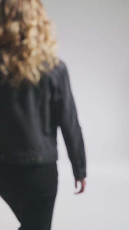 Jeans Mujer Straight Mid Rise Black